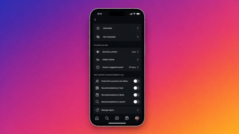 Instagram Algorithm Controls